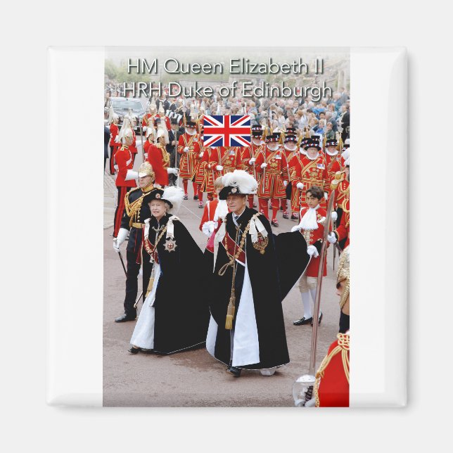 Aimant HM The Queen and HRH Prince Philip (Devant)