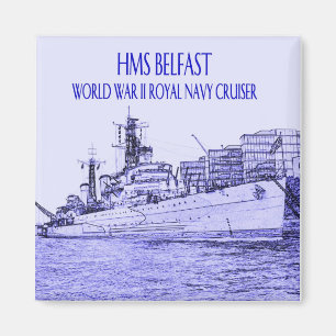 Aimant HMS Belfast Sketch