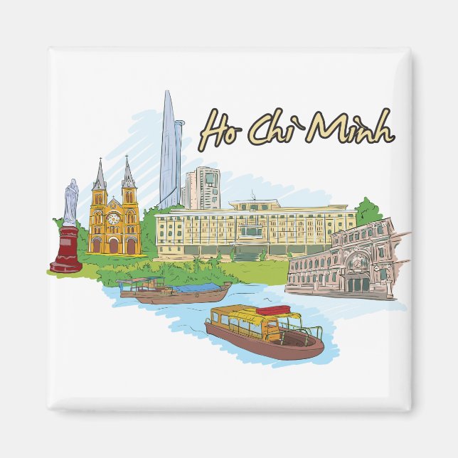 Aimant Ho Chi Minh, Viêt Nam Célèbre dans le monde (Devant)