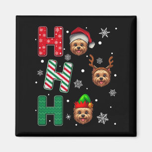 Aimant Ho Ho Ho Cairn Terrier Amoureux des chiens Noël Pè