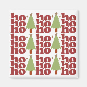 Aimant Ho Ho Ho Retro Vacances de Noël Super