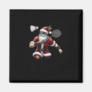 Aimant Ho Ho Tenez Ma Navette Père Noël Badminton Mignonn