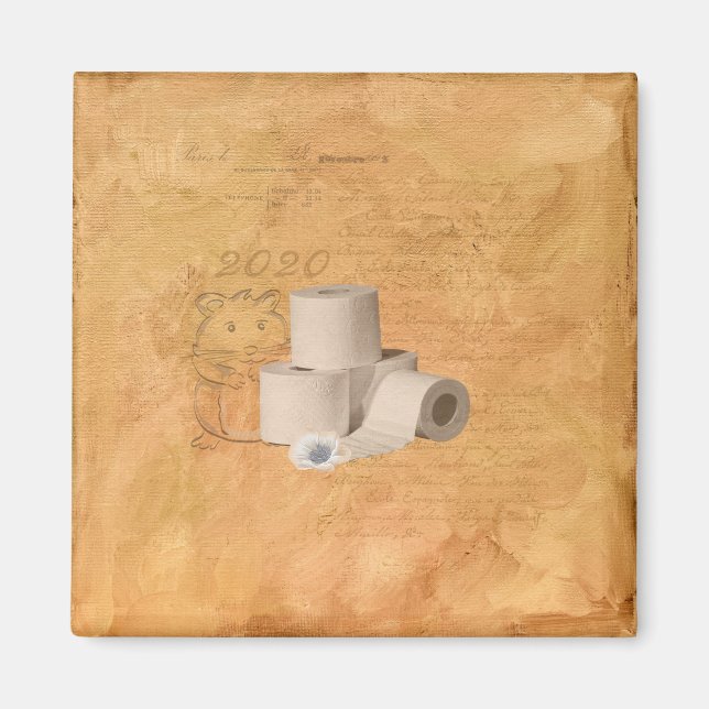 Aimant Hoarder en papier toilette (Devant)