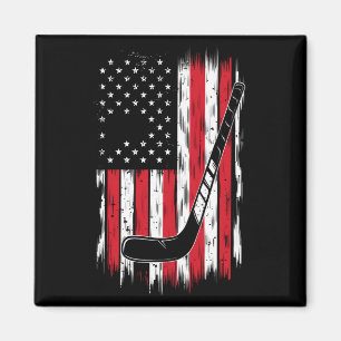 Aimant Hockey américain Drapeau Sports Rétro Vintage