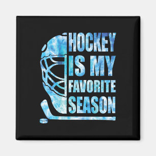 Aimant Hockey Est Ma Saison Préférée Drôle Jeunesse Femme