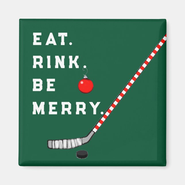 Aimant Hockey Stocking Stuffers (Devant)