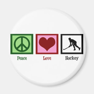 Aimant Hockey sur gazon Peace Love