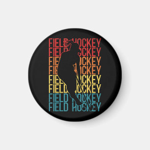 Aimant Hockey sur gazon Vintage rétrograde Hockey sur gaz