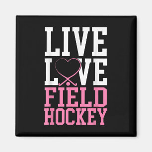 Aimant Hockey sur gazon Vivez Amour Hockey sur gazon
