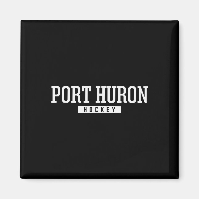 Aimant Hockey sur glace de Port Huron High School (Devant)