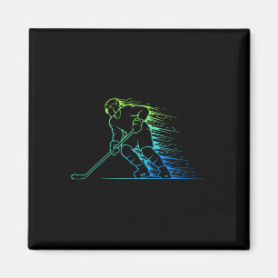 Aimant Hockey sur glace et graphisme hockey hommes et gar