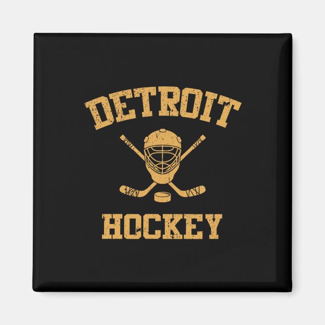 Aimant Hockey vintage de Détroit  (Devant)
