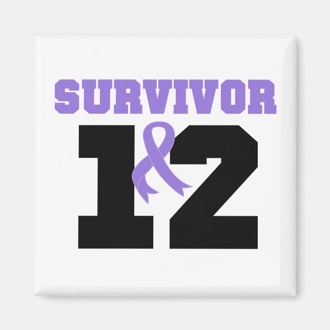 Aimant Hodgkins Lymphoma Survivant 12 ans (Devant)