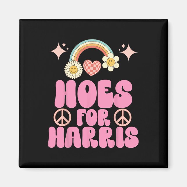 Aimant Hoes For Harris Funny Kamala Voter 2024 Wheimer Hu (Devant)