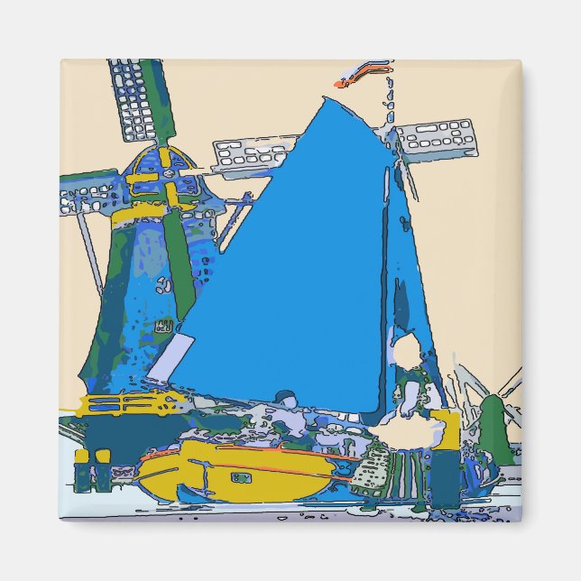 Aimant Holland, Dutch Blue, (Devant)