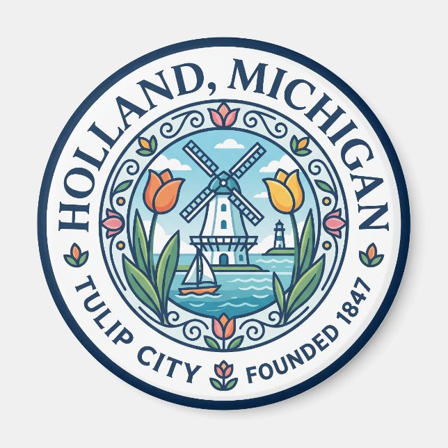 Aimant Holland, Michigan Michigan (Devant)
