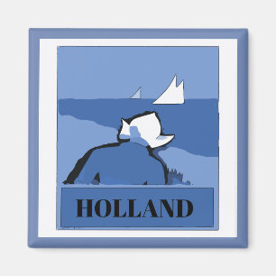 Aimant HOLLAND, Néerlandais bleu, modifier le texte