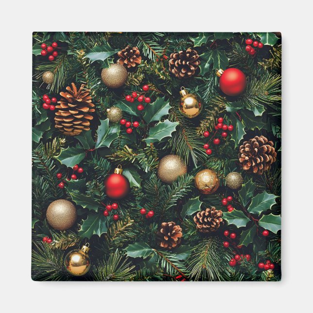 Aimant Holly Berry Winter Wonderland (Devant)