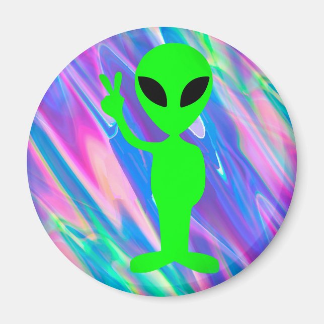 Aimant Hologramme alien (Devant)