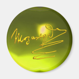 Aimant HOMAGE À MOZART, topaz jaune