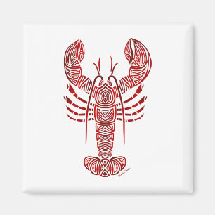 Aimant Homard tribal du Maine