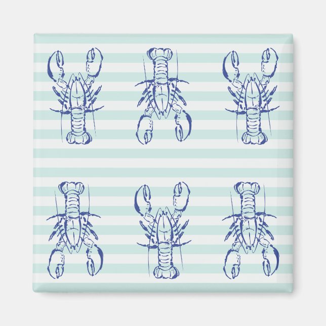 Aimant Homards bleus (Devant)