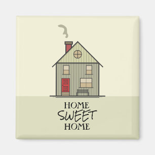 Aimant Home Sweet Home Citation Cute House