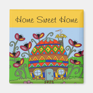Aimant Home Sweet Home Pysanka House