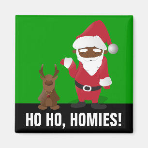 Aimant Homeboys de Joyeux Noël : Père Noël et Blingin