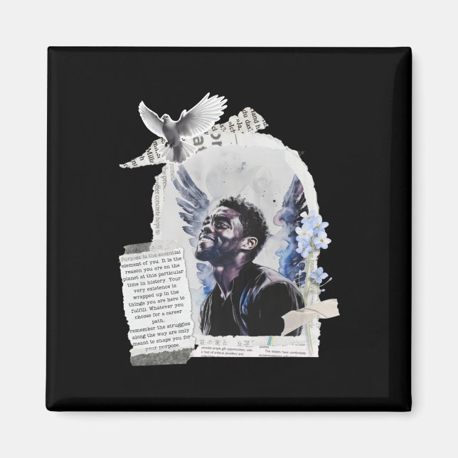 Aimant Hommage À Chadwick Boseman - Objet 2 (Devant)