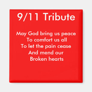 Aimant hommage du 11 septembre