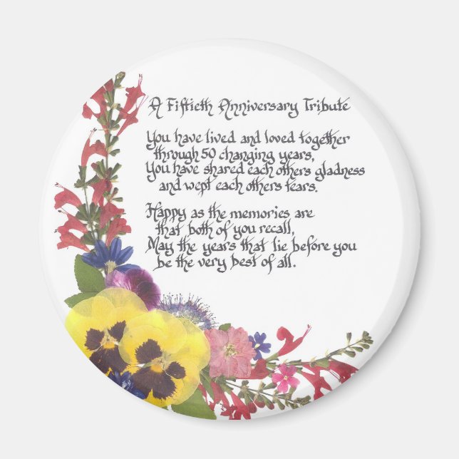 Aimant Hommage du 50e anniversaire (Devant)