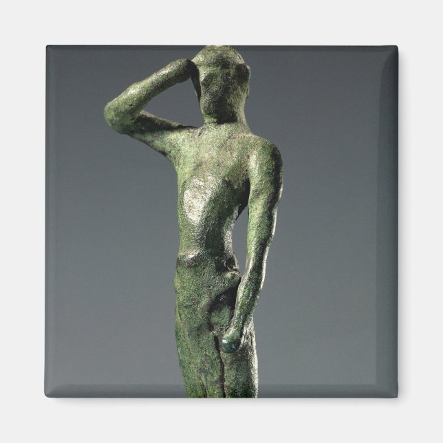 Aimant Homme à la prière, sculpture grecque archaïque de  (Devant)