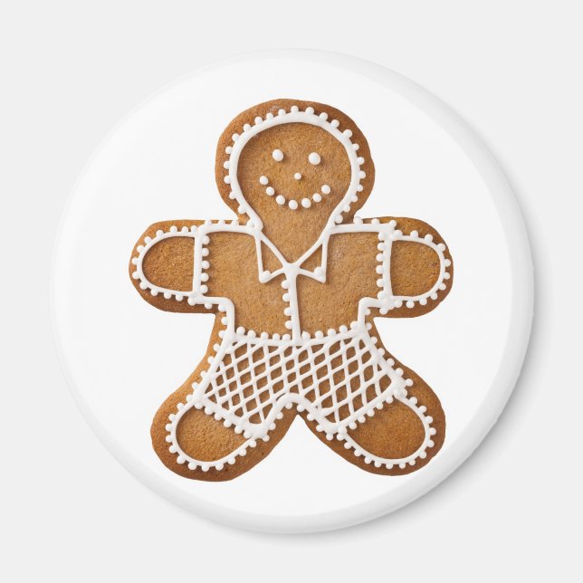 Aimant Homme de pain d'épice de Noël (Devant)