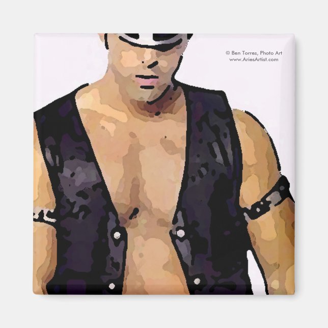 Aimant Homme en cuir (Devant)