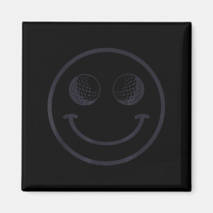 Aimant Homme Femme Sourire Drôle Balle de Golf Joueur Gol