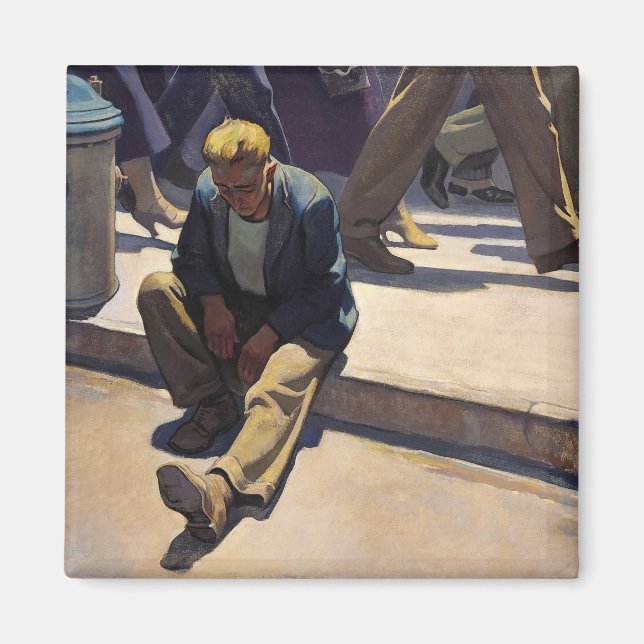 Aimant Homme oublié par Maynard Dixon (Devant)