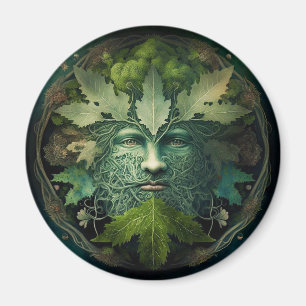 Aimant Homme vert Mandala Imaginaire Art