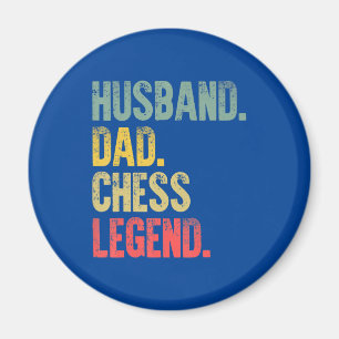 Aimant Hommes Drôle Mari Cadeau Papa Échecs Légende