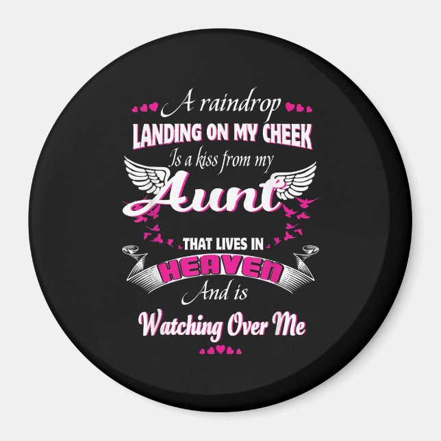 Aimant Hommes Femmes Perdre La Tante Dans Loss Memorial M (Devant)