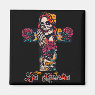 Aimant Hommes La Calavera De La Catrina - Dia De Los