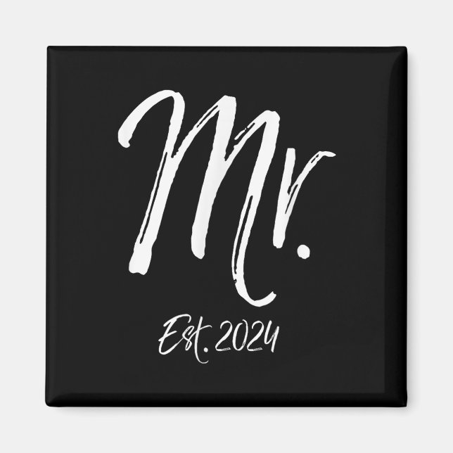 Aimant Hommes Mariage Anniversaire Idée Cadeau Pour Mari  (Devant)