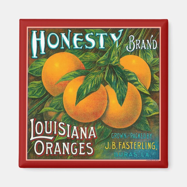 Aimant Honesty Louisiana Oranges (Devant)