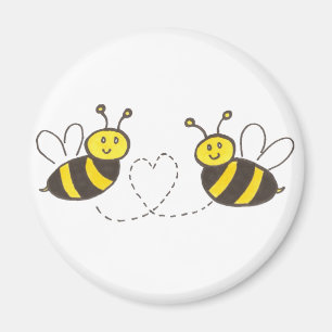Aimant Honey Bees with Heart