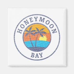 Aimant Honeymoon Bay, St. John, Usvi Faded Classic Style