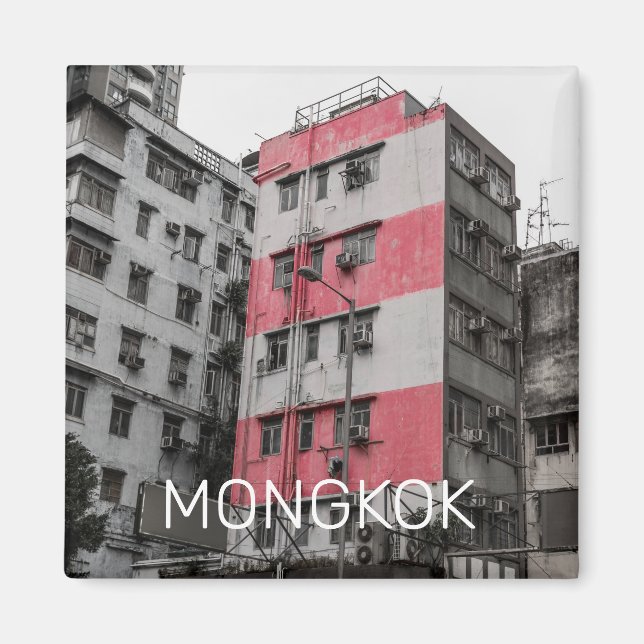 Aimant Hong Kong Mongkok Chine Kowloon Art Souvenir (Devant)