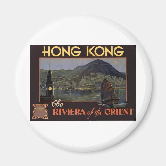 Aimant Hong Kong ~ Riviera de l'Orient (Devant)