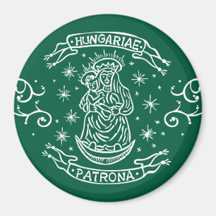 Aimant hongrie motif religieux vierge médiévale mary jesu