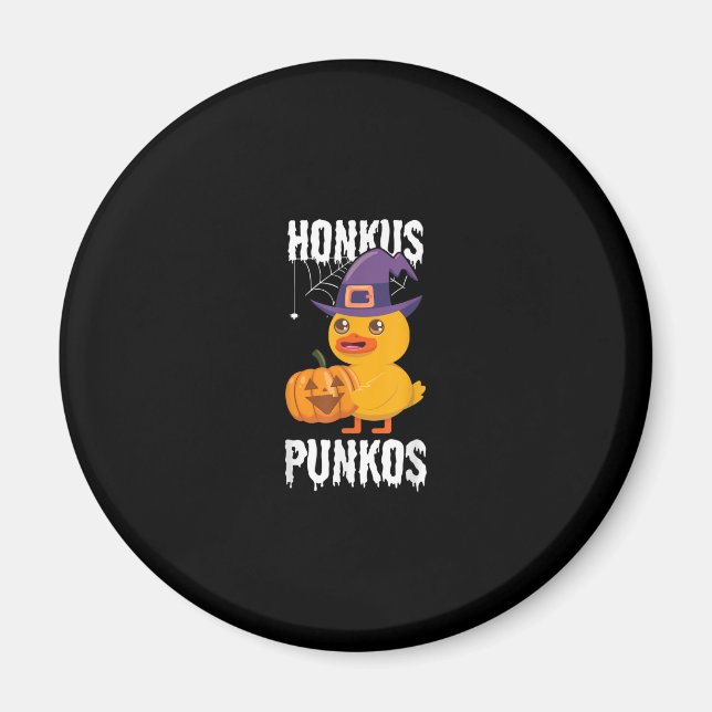 Aimant Honkus Ponkus Funny Duck Halloween Conception de s (Devant)