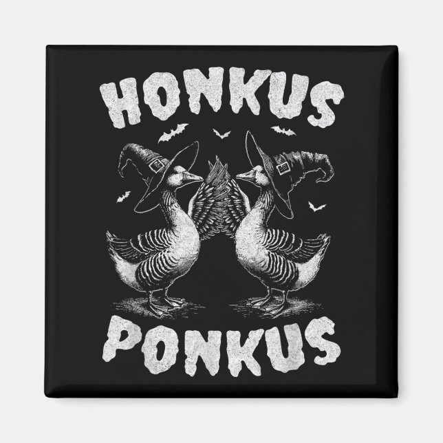 Aimant Honkus Ponkus Oie drôle Halloween (Devant)